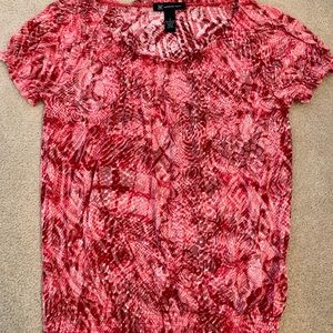 Women’s INC Small red/white top